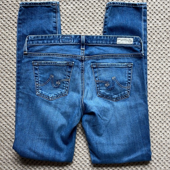 AG Adriano Goldschmied Jeans Calypso THE STILT 28R Cigarette Leg W30 L30.5 USA - Picture 9 of 16